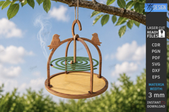 Mosquito Coil Holder Laser Cut | Incense Coil Stand | Patio Product Image 1