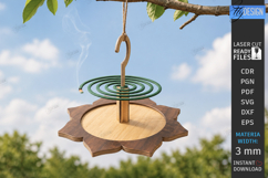 Mosquito Coil Holder Laser Cut | Incense Coil Stand | Patio Product Image 1