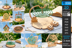 Mosquito Coil Holders Laser Cut Bundle | Incense Coil Stands Product Image 1