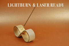 Incense Holder Double Flexi Vector File for Laser Cutter. Product Image 4