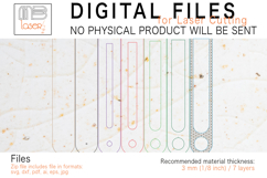 Incense Holder Flexi Ring Deco Vector File for Laser Cutter. Product Image 2