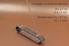 Incense Holder Flexi Ring Deco Vector File for Laser Cutter. Product Image 3