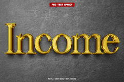 Income 3D editable text effect Product Image 1