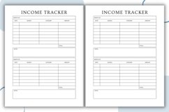 INCOME TRACKER interior, income log book Product Image 2