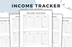INCOME TRACKER interior, income log book Product Image 1