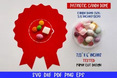 Patriotic Award Ribbon Candy Dome, 4th of July Candy Dome Product Image 7