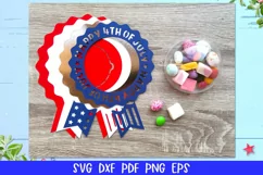 Patriotic Award Ribbon Candy Dome, 4th of July Candy Dome Product Image 8