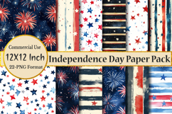 Independence Day Digital Paper Pack Product Image 1