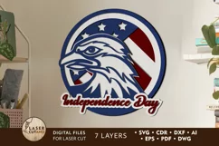 Eagle, Independence Day, 4th Of July, Patriotic, USA Flag Product Image 1