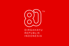 Independence day of indonesia 80th logo graphic Product Image 1
