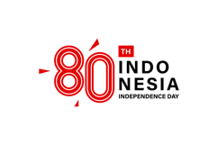 Independence day of indonesia 80th logo template Product Image 1