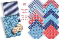 Independence Day Seamless Patterned Papers Set of 12 PNG