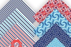 Independence Day Seamless Patterned Papers Set of 12 PNG