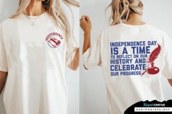 Independence Back And Front SVG, 4th Of July SVG Design Product Image 3