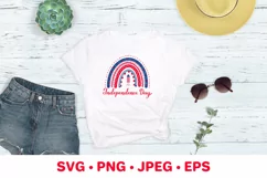 US patriotic rainbow. Independence day SVG. 4th of July SVG Product Image 2