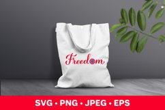 Freedom SVG. American sunflower. Fourth of July quote Product Image 3