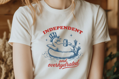 Independent and Overhydrated SVG, Funny 4th of July Goose Product Image 2
