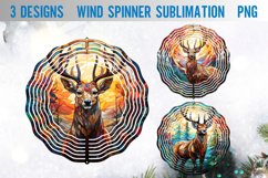 BUNDLE I 21 Christmas Stained Glass Wind Spinner Sublimation Product Image 8