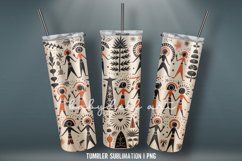 3D Christmas Tumbler Wrap Sublimation Design Product Image 3