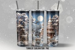 Christmas Tumble Wrap Sublimation Designs |Tumble Wrap PNG Product Image 2