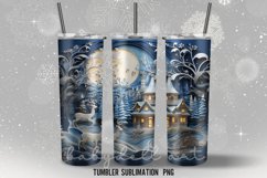 Christmas Tumble Wrap Sublimation Designs |Tumble Wrap PNG Product Image 3