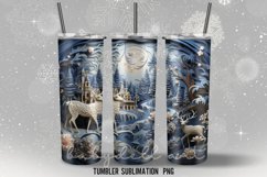 Christmas Tumble Wrap Sublimation Designs |Tumble Wrap PNG Product Image 4