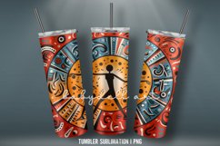 3D Christmas Tumbler Wrap Sublimation Design Product Image 6