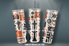 3D Christmas Tumbler Wrap Sublimation Design Product Image 7