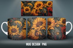 Sunflowers Mug Wrap Sublimation Designs|Mug Wrap Product Image 2