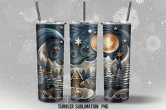 Winter Tumble Wrap Sublimation Designs |Tumble Wrap PNG Product Image 2