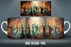 Skeleton Dance Mug Wrap Sublimation Designs|Mug Wrap Product Image 2