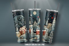 Christmas Tumbler Wrap Sublimation Design | Tumbler Wrap PNG Product Image 2