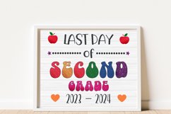 Last Day of Second Grade Sign - Last day of school sign Product Image 1