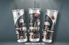 Christmas Tumbler Wrap Sublimation Design | Tumbler Wrap PNG Product Image 3