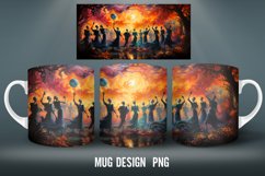 Skeleton Dance Mug Wrap Sublimation Designs|Mug Wrap Product Image 3