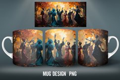 Skeleton Dance Mug Wrap Sublimation Designs|Mug Wrap Product Image 4