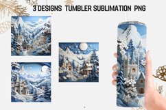 3D Winter Tumble Sublimation Designs Product Image 1