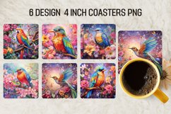 Bird Square Coaster Square Coaster Sublimation Design Product Image 1