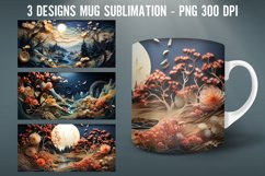 3D Autumn Mug Wrap Sublimation Designs|Mug Wrap Product Image 1