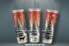 Christmas Tumbler Wrap Sublimation Design | Tumbler Wrap PNG Product Image 5