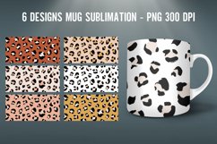 Leopard Pattern Mug Wrap Sublimation Designs Product Image 1