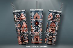Christmas Tumbler Wrap Sublimation Design | Tumbler Wrap PNG Product Image 7