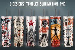 3D Christmas Tumbler Wrap Sublimation Design Product Image 1