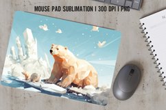 Winter Bear Mouse Pad Sublimation Design Product Image 1