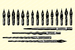 Antique Fountain Pen Nibs and Holders Bundle Product Image 2