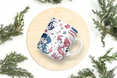 4th of July Mug Sublimation Design - Patriotic Dogs Product Image 9