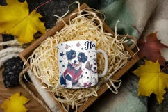 4th of July Mug Sublimation Design - Patriotic Dogs Product Image 7