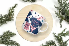 4th of July Mug Sublimation Design - Patriotic Dogs Product Image 8