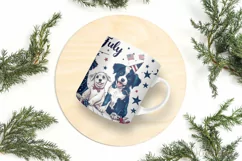 4th of July Mug Sublimation Design - Patriotic Dogs Product Image 9