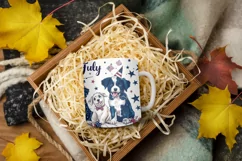 4th of July Mug Sublimation Design - Patriotic Dogs Product Image 6